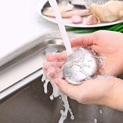 Odour Removing Steel Soap Stainless Steel Soap Kitchen Bar Odor Remover Deodorize Gadget Tools Hand Eliminating Utensil Kitchen Supplies Home 6CM