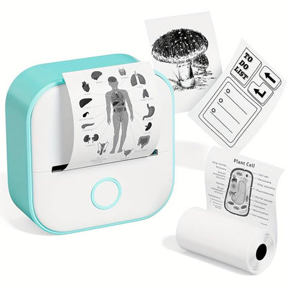 Portable Printer..Portable Mini Thermal Label Printer Home Photo Printer Student Wrong Question Printer Bluetooth-compatible Mini Label Printer Price Tag